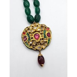 22k Gold Kundan Polki Pendant